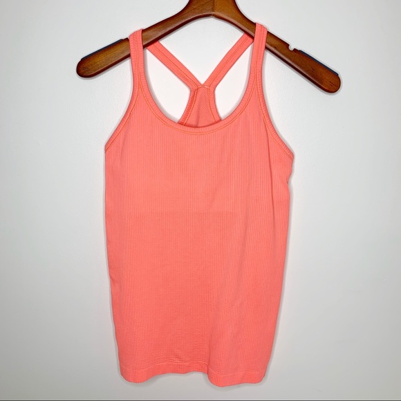 lululemon athletica Tops - LULULEMON Athletica Coral Power Y Tank Top Size 8